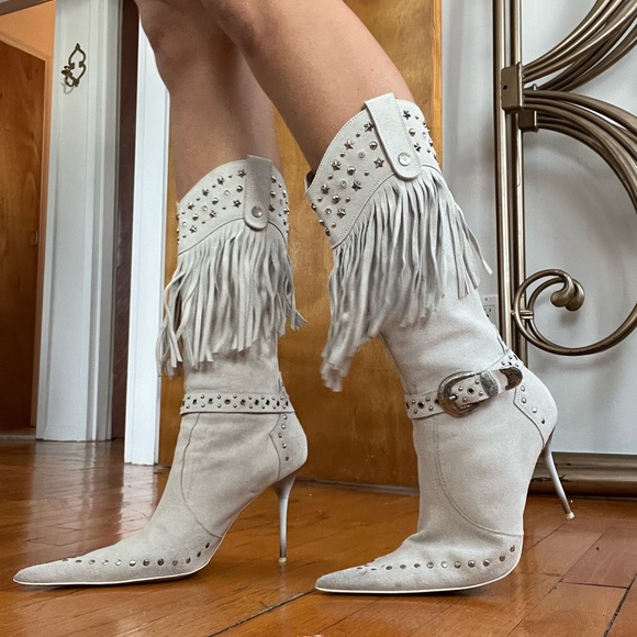 vintage high heel stiletto y2k cowboy boot✨ - Picture 3 of 6